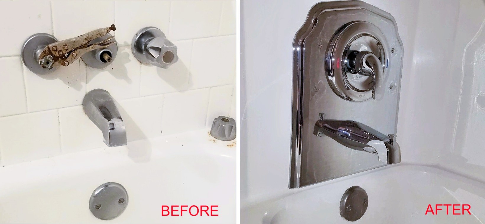 tub shower plumber faucet installation